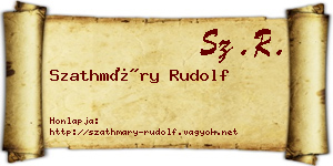 Szathmáry Rudolf névjegykártya