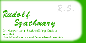 rudolf szathmary business card